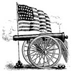 cannon and flag